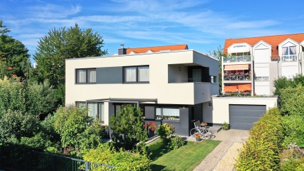 Neubau eines Einfamilienhauses im Bauhausstil in Magdeburg Olvenstedt
